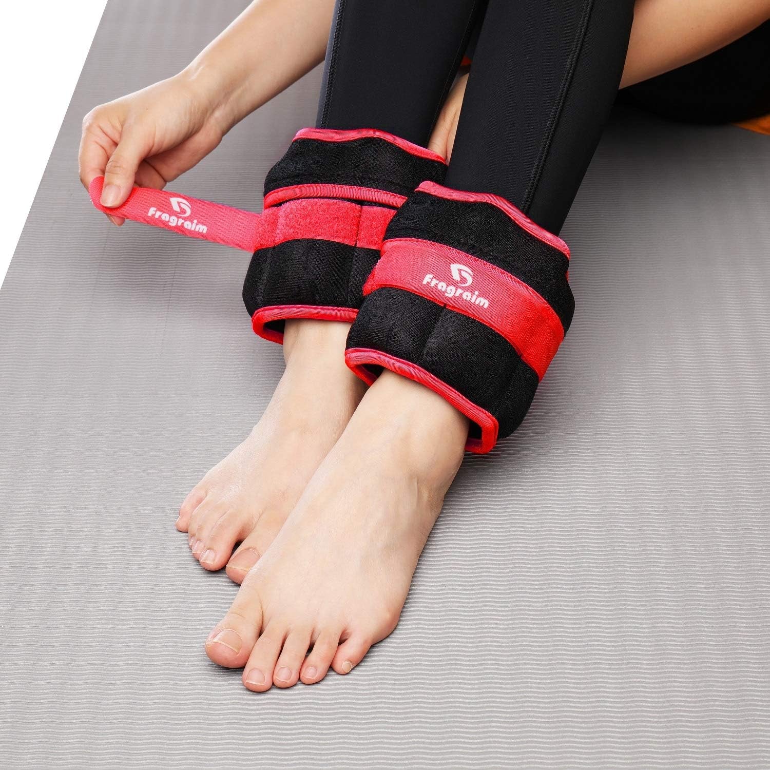 Adjustable Ankle Weights 1-3/4/5/6/8/10/12/15/20 LBS Pair with Removable Weight for Jogging, Gymnastics, Aerobics, Physical Therapy